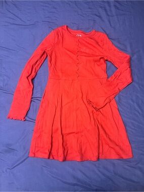 art class Red Ribbed Knit Top